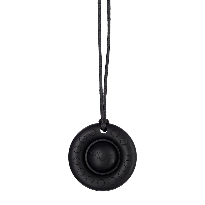 Silicone Teether Round Textured Chews for Baby Nursing Teething Toy Chewelry Sensory Chew Necklace Fidget Anxiety Autism