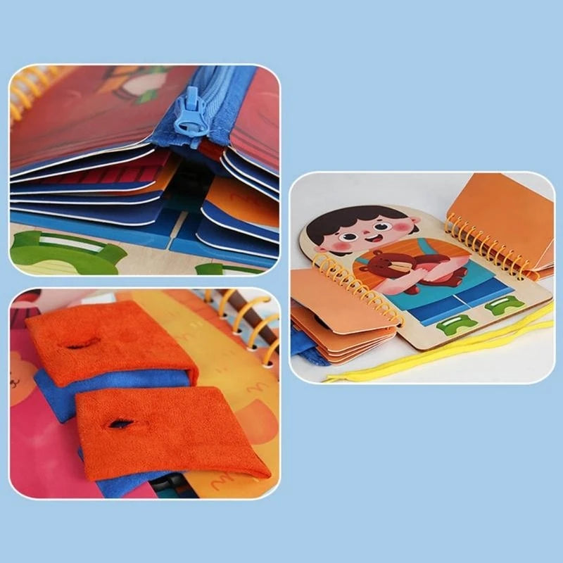 652F Colorful Basic Life Skills Dress Up Toy Dressing Game Toy for Kids Educational Fine Motor Skills Toy Child Play Toy