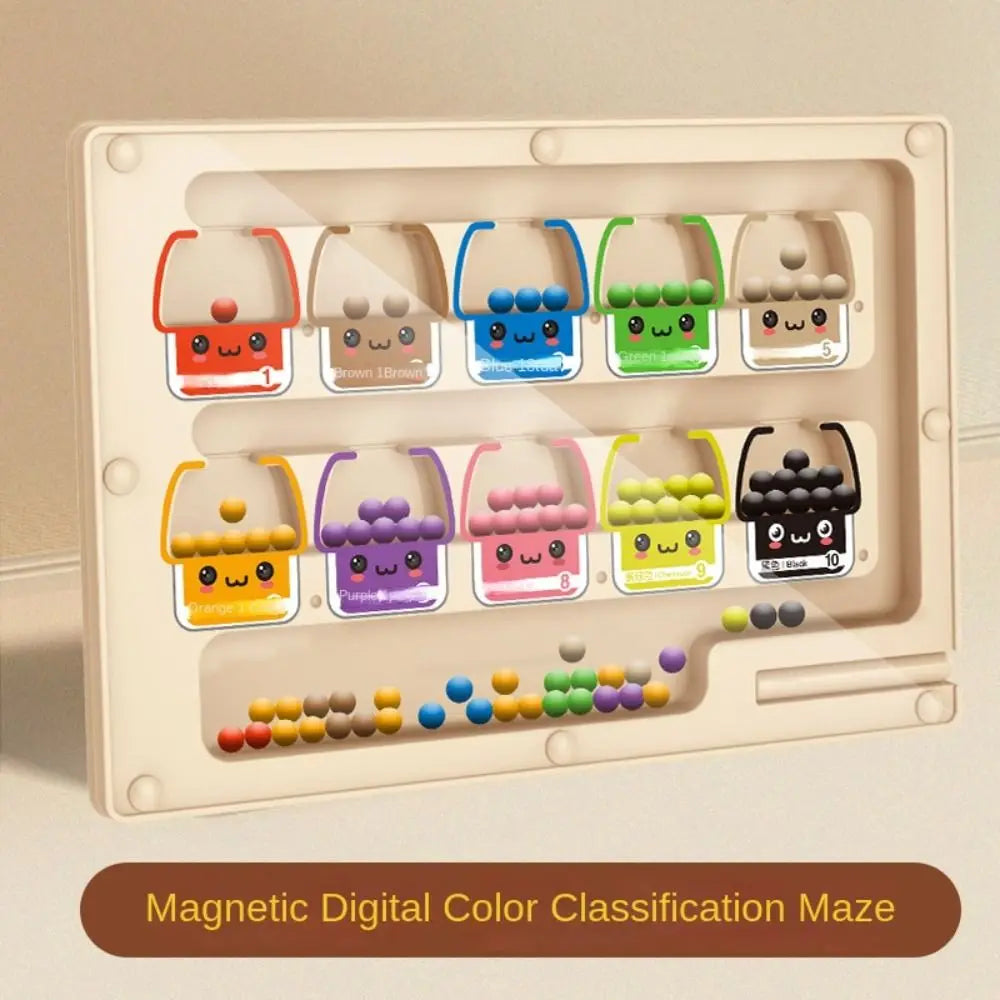 Wood Wooden Positioning Game Magnetic 2 in 1 Kid’s Concentration Training Toys Educational Montessori