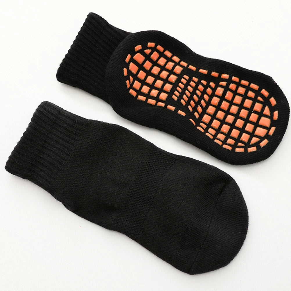 Non-slip Floor Socks Kids Cotton Trampoline 3 Pairs Soft Warm Anti-slip Sole Design Smooth Board Matching Everyday Birthday Gift