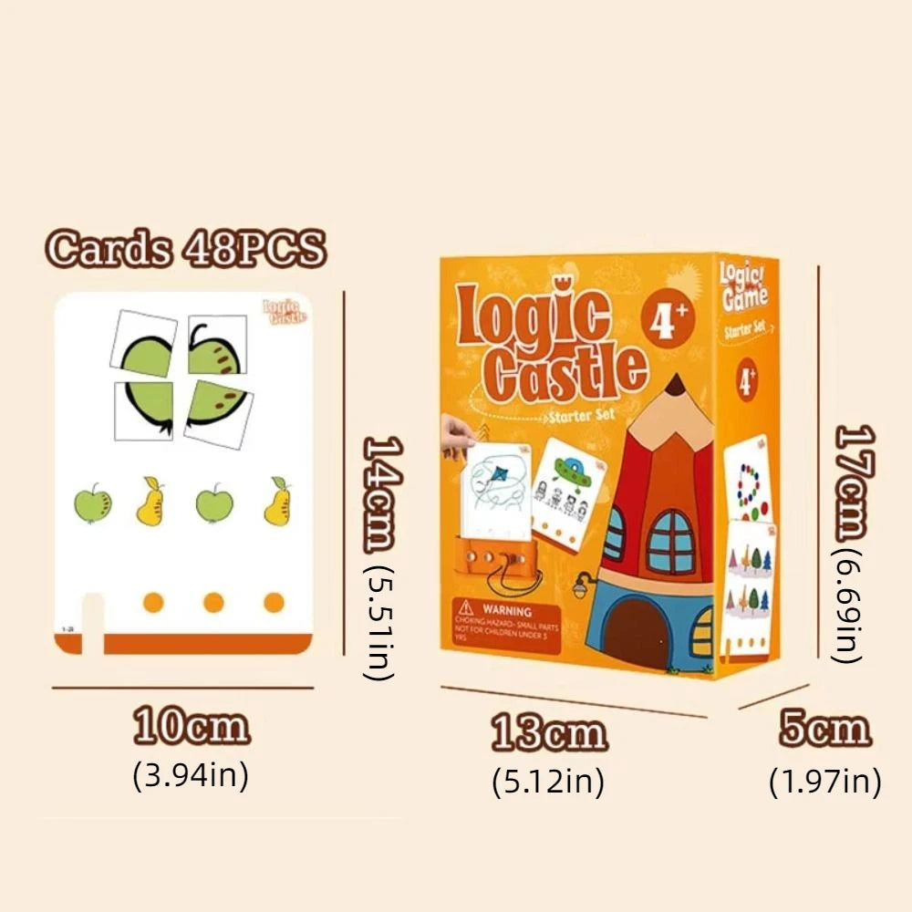 Montessori Kids Logic Key Puzzle Game Early Educational 3D Logic Key Thinking Training Multifunction Intellectual