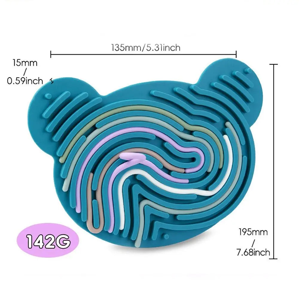 Double Sided Sensory Activity Board Fun Play Anxiety Relief Silicone Fidget Toy Fine Motor Skills Busy Board ADHD & Autism