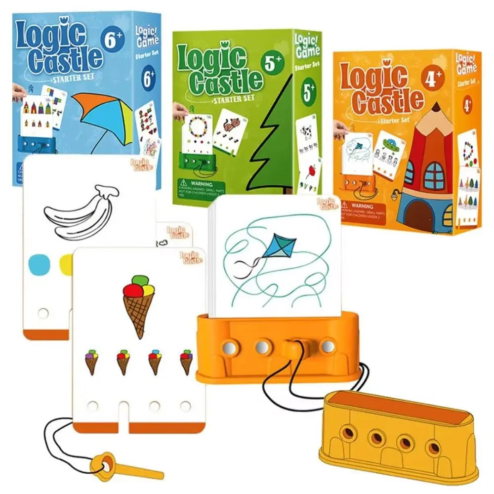 Montessori Kids Logic Key Puzzle Game Early Educational 3D Logic Key Thinking Training Multifunction Intellectual