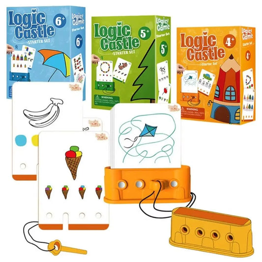 Montessori Kids Logic Key Puzzle Game Early Educational 3D Logic Key Thinking Training Multifunction Intellectual