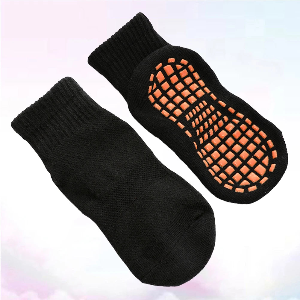 Non-slip Floor Socks Kids Cotton Trampoline 3 Pairs Soft Warm Anti-slip Sole Design Smooth Board Matching Everyday Birthday Gift