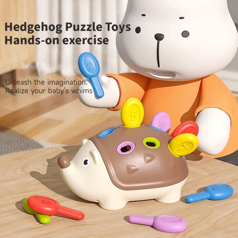 Montessori Hedgehog Biomimetic Toys Baby Hand-eye Coordination Fine Motor Training Develop Concentration Early Education Toys