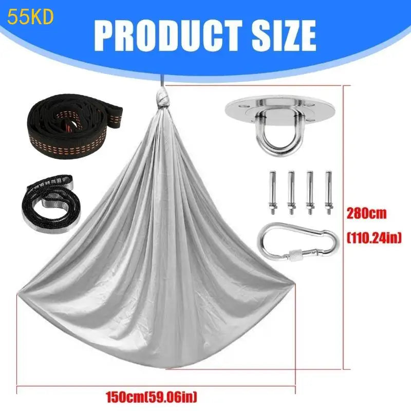 55KD Double Layers Comfortable Cuddle Swings Kids Sensory Swings with Accessories Home Room Yoga Swings Hammocks Enduring