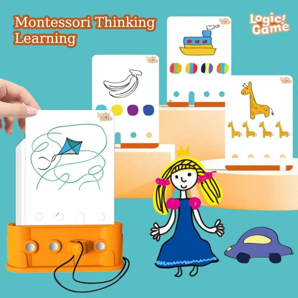 Montessori Kids Logic Key Puzzle Game Early Educational 3D Logic Key Thinking Training Multifunction Intellectual