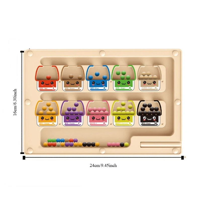 Wood Wooden Positioning Game Magnetic 2 in 1 Kid’s Concentration Training Toys Educational Montessori