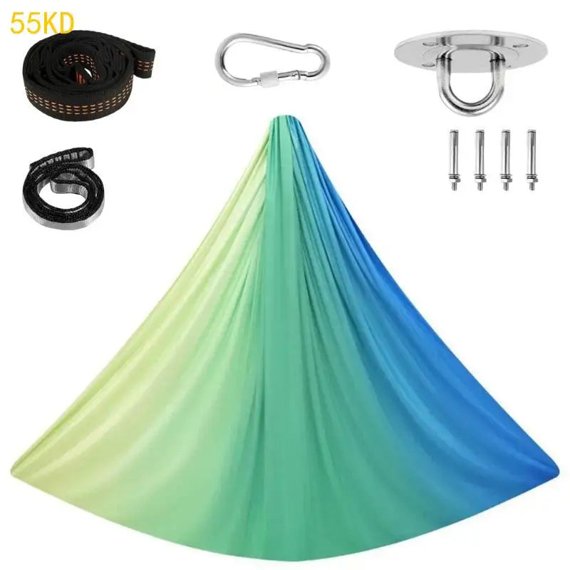 55KD Double Layers Comfortable Cuddle Swings Kids Sensory Swings with Accessories Home Room Yoga Swings Hammocks Enduring