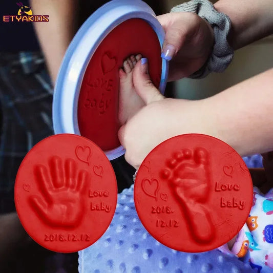 Baby Hand Footprint Makers Handprint Fingerprint Inkpad Casting DIY Clay Toys Care Air Drying for Kids Newborn Souvenir Gifts