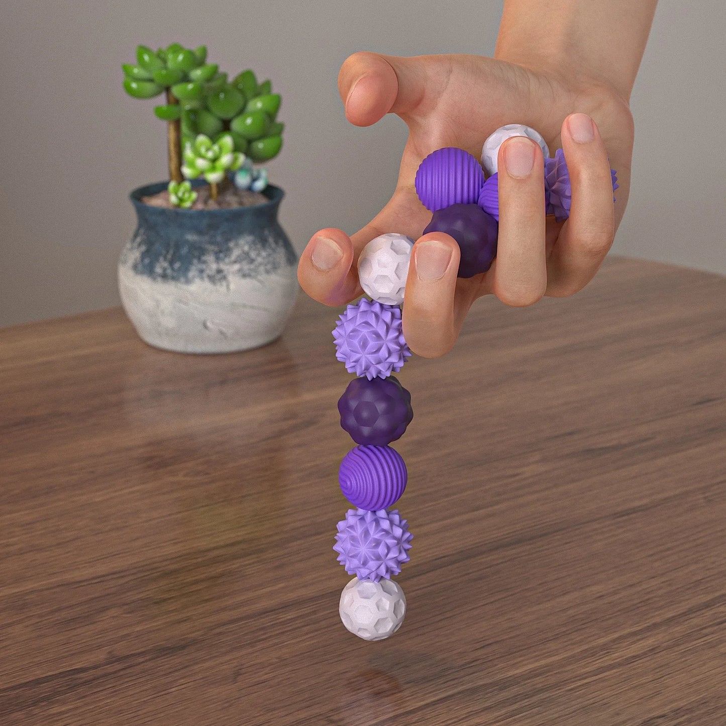 Magnetic Stress Ball,Desk Anti Stress Relief Antistress Anxiety Sensory Magnet Roller Fidget Toy for Adult Kid Autism ADHD Quiet