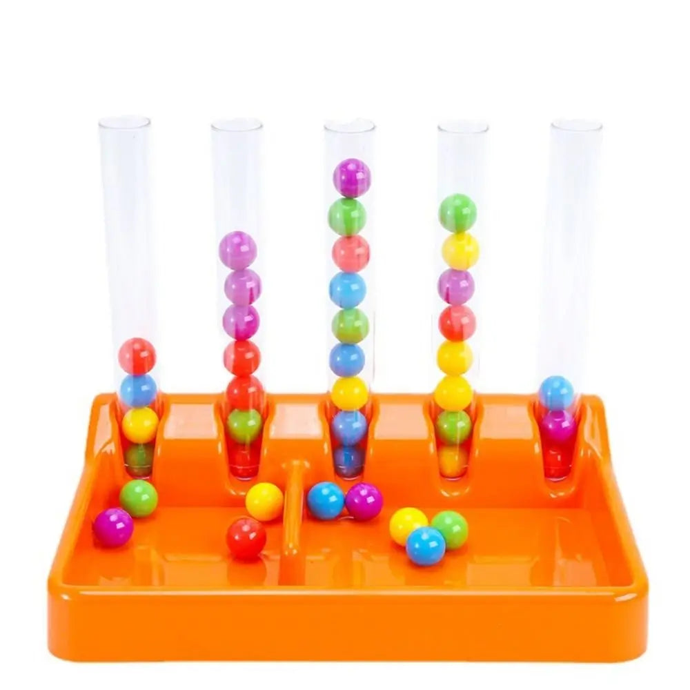 Color Classification Rainbow Beads Clip Toy Educational Game Learning Puzzle Board Game Sensory Hand Eye Coordination