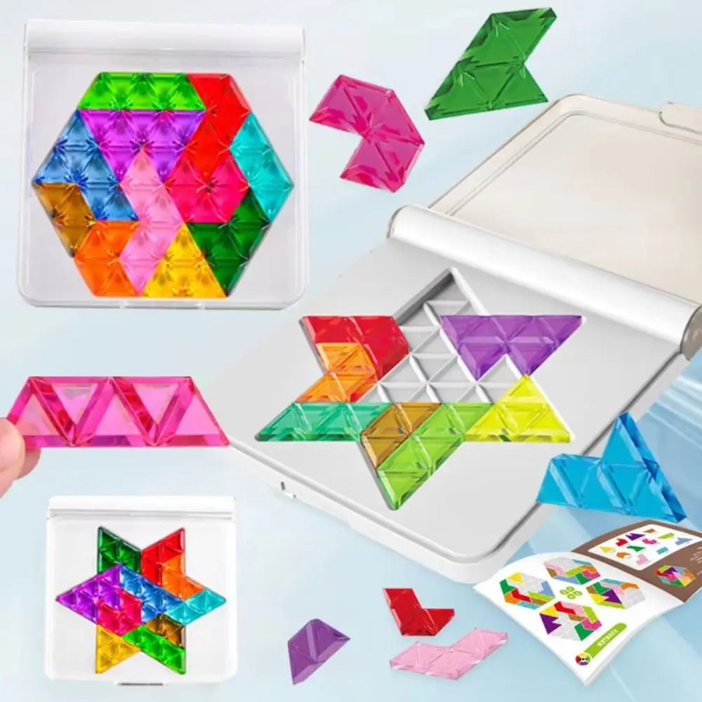 Logical Thinking Training Smart Clearance Tangram Toy Multiple Shapes Montessori Fun Tabletop Games Education Learning
