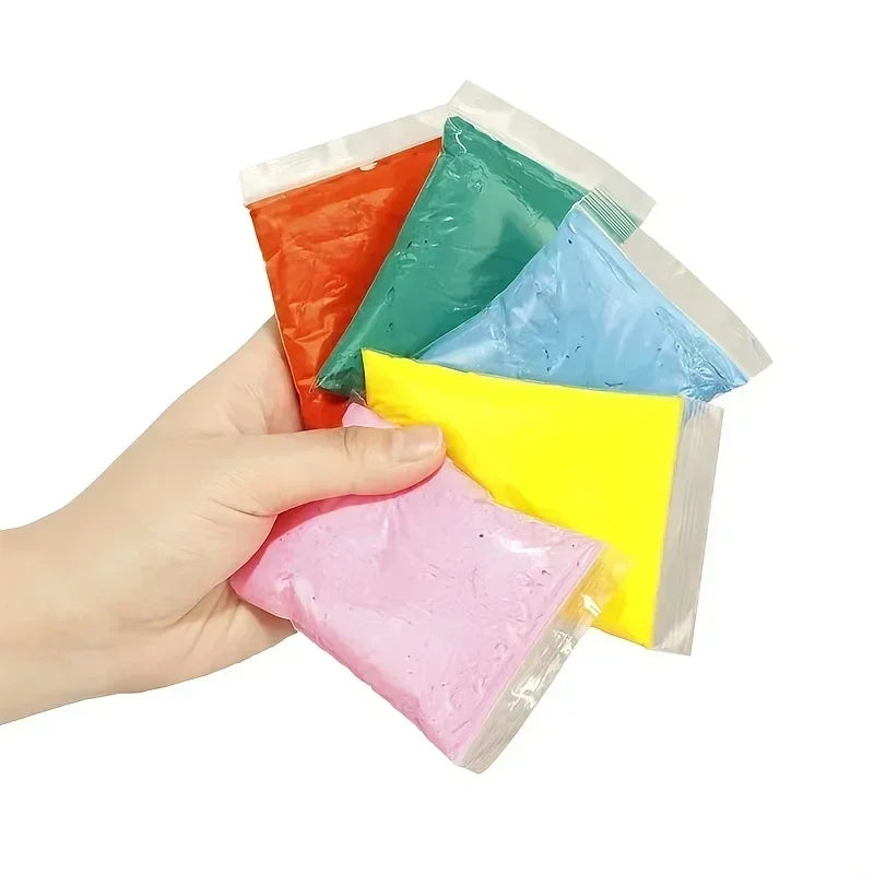 Baby Footprint Clay Infant Air Drying Soft Clay 3D Fingerprint Imprint Paw Kits Parent-child Inkpad DIY Toy Kid Souvenirs