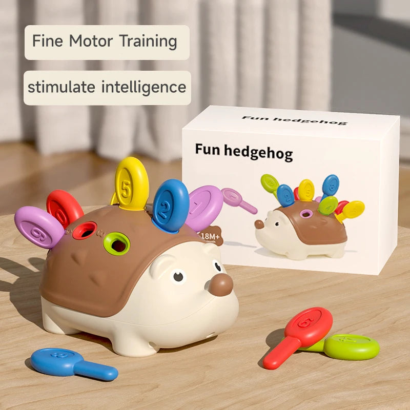 Montessori Hedgehog Biomimetic Toys Baby Hand-eye Coordination Fine Motor Training Develop Concentration Early Education Toys