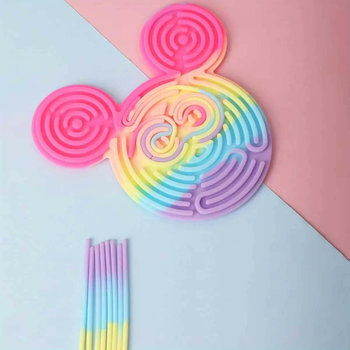 1Set Sensory Activity Board, Sensory Activity Board: Silicone Fidget Toy for Calming, Stress, Anxiety, ADHD & Autism