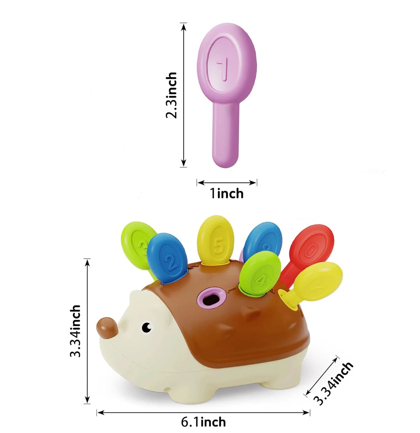 Montessori Hedgehog Biomimetic Toys Baby Hand-eye Coordination Fine Motor Training Develop Concentration Early Education Toys