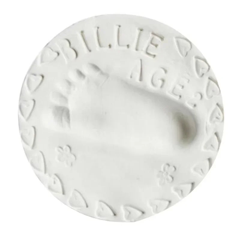 Baby Footprint Clay Infant Air Drying Soft Clay 3D Fingerprint Imprint Paw Kits Parent-child Inkpad DIY Toy Kid Souvenirs