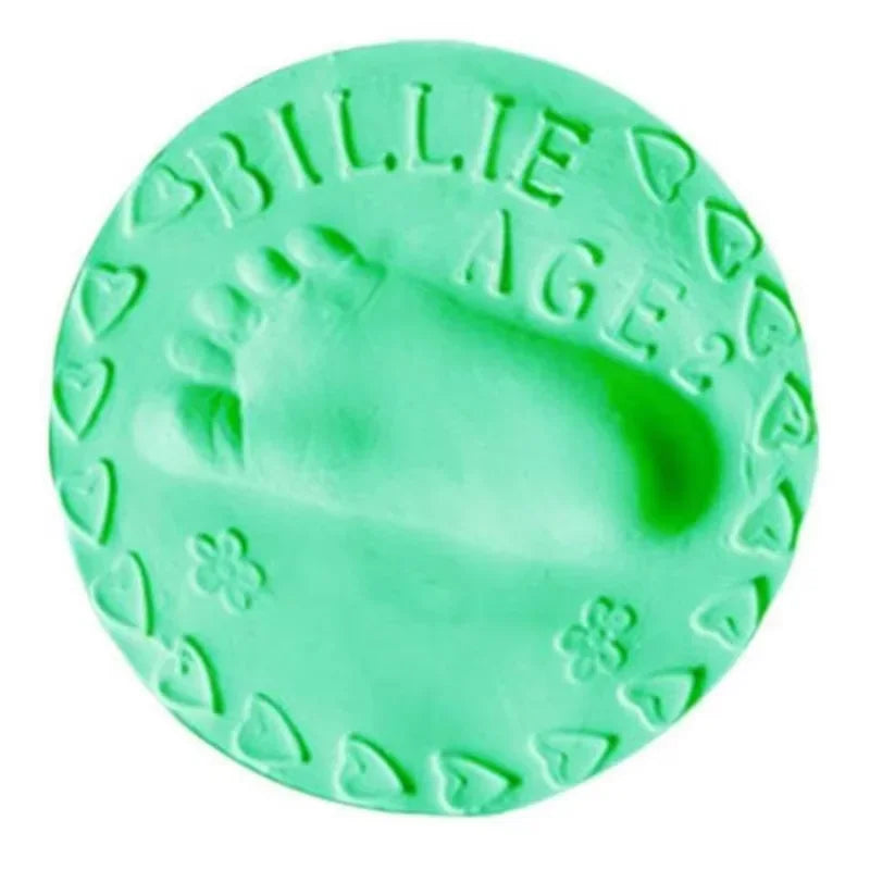 Baby Footprint Clay Infant Air Drying Soft Clay 3D Fingerprint Imprint Paw Kits Parent-child Inkpad DIY Toy Kid Souvenirs