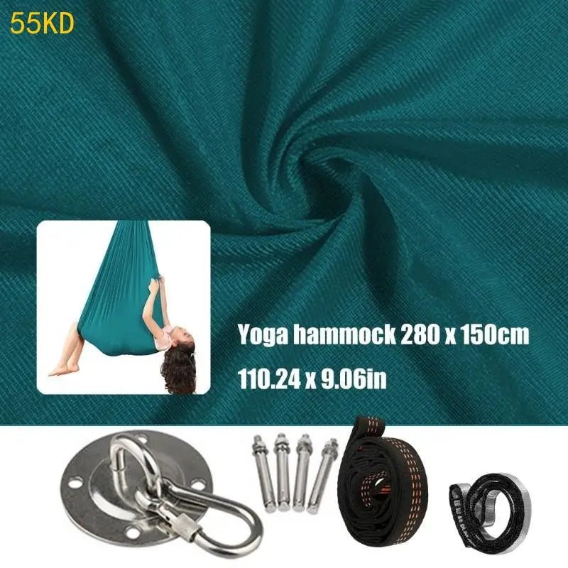 55KD Double Layers Comfortable Cuddle Swings Kids Sensory Swings with Accessories Home Room Yoga Swings Hammocks Enduring
