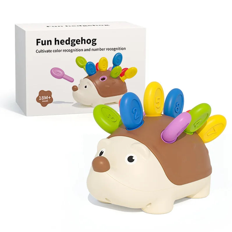 Montessori Hedgehog Biomimetic Toys Baby Hand-eye Coordination Fine Motor Training Develop Concentration Early Education Toys