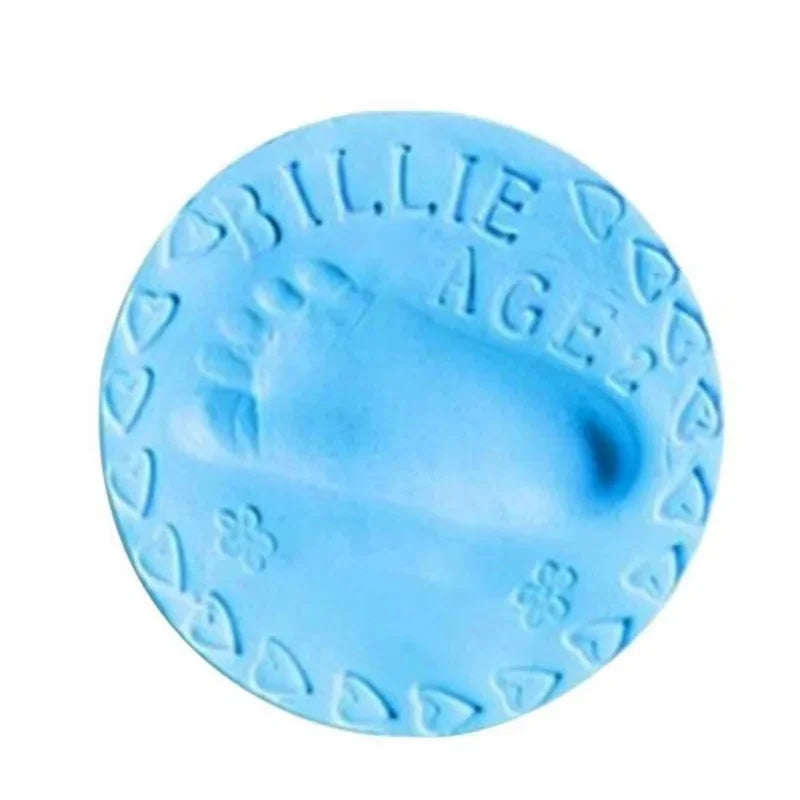 Baby Footprint Clay Infant Air Drying Soft Clay 3D Fingerprint Imprint Paw Kits Parent-child Inkpad DIY Toy Kid Souvenirs