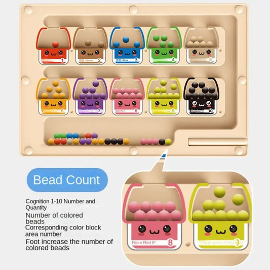 Wood Wooden Positioning Game Magnetic 2 in 1 Kid’s Concentration Training Toys Educational Montessori