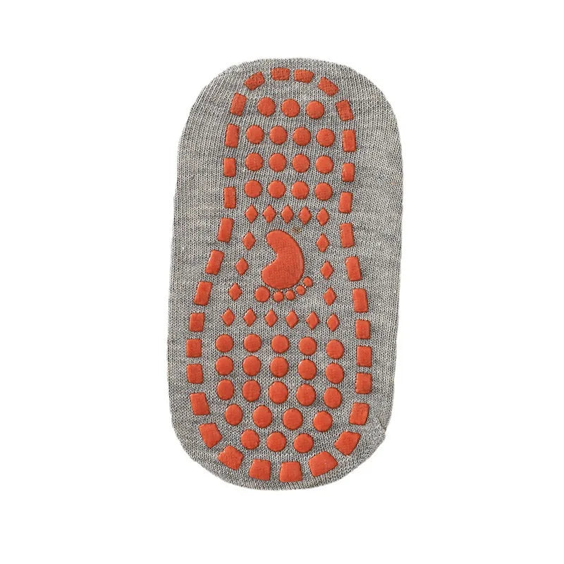 Children's Trampoline Socks Parenting Early Learning Floor Socks Indoor Anti-slip Silicone Sockliner Toddler Grey