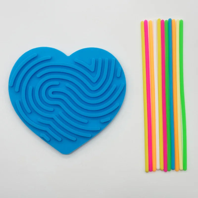 1Set Sensory Activity Board, Sensory Activity Board: Silicone Fidget Toy for Calming, Stress, Anxiety, ADHD & Autism